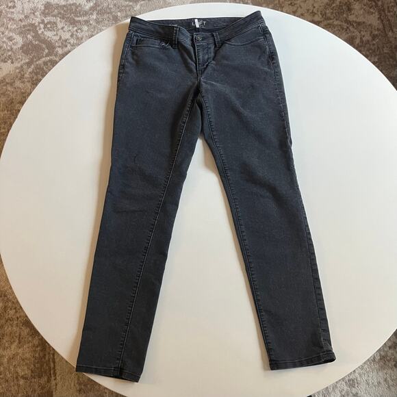 Jeans Size 6 (28), Black Modern Skinny, Anne Taylor Loft - Picture 3 of 4